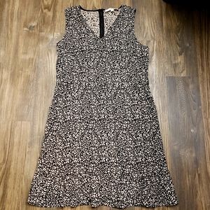 Loft Leopard Tulip Hem Dress